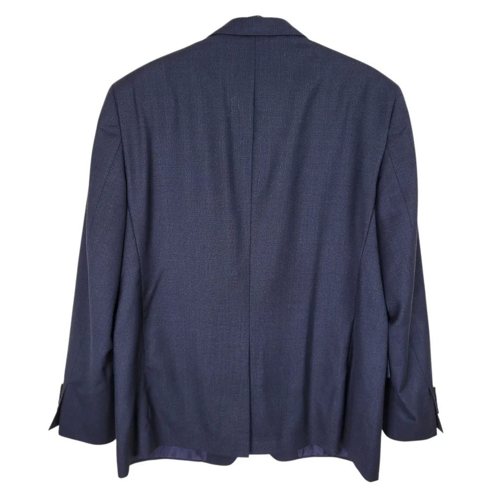 Ralph Ralph Lauren Dillards Wool Blazer Men 46R Black Blue Teamsters Vintage 90s